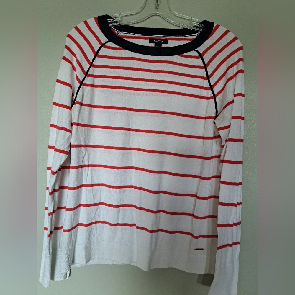 Nautica striped light knit sweater